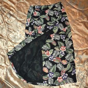 Josephine Chaus Studio‎ Floral Wrap Maxi Skirt 12